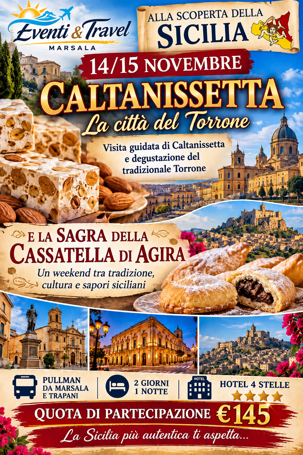 14/15 Novembre Caltanissetta è la sagra della cascatella di Agirà 